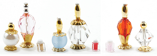 Dollhouse Miniature Perfume Bottles, 3Pk, Assorted